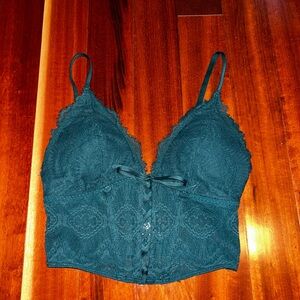 Gilly Hicks Teal Lace Bralette